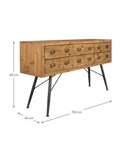 Dutchbone Apotheker-Sideboard Six mit Schubladen, B 150 x H 84 cm 9 Dutchbone Apotheker-Sideboard Six mit Schubladen, B 150 x H 84 cm -Esszimmer Verkäufe Apotheker Sideboard Six mit Schubladen 2