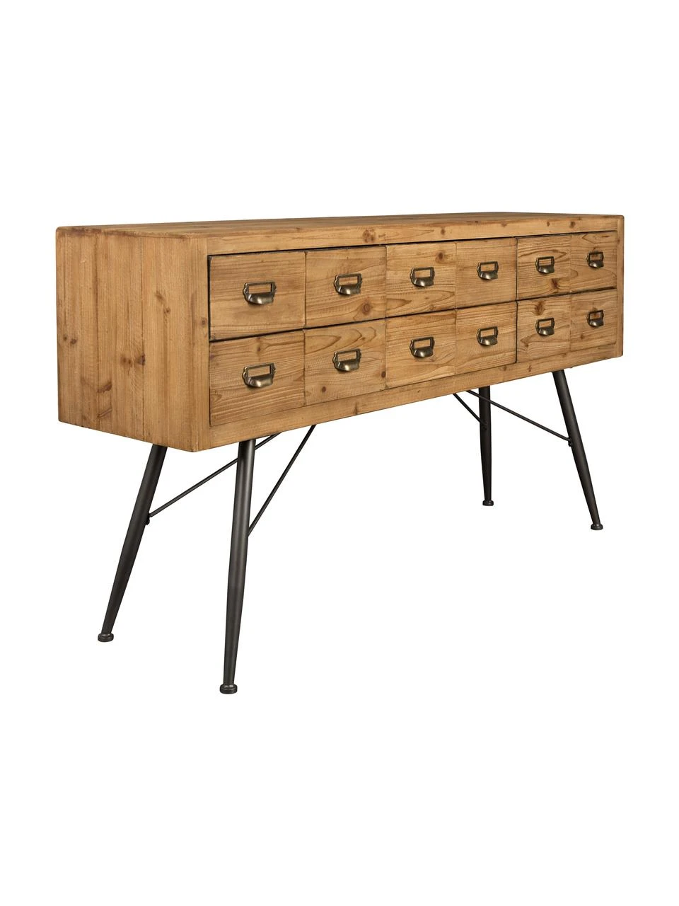 Dutchbone Apotheker-Sideboard Six mit Schubladen, B 150 x H 84 cm 3 Dutchbone Apotheker-Sideboard Six mit Schubladen, B 150 x H 84 cm