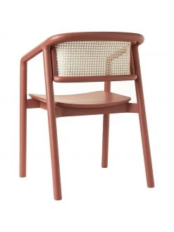 Westwing Collection Armlehnstuhl Gali mit Wiener Geflecht in Terrakotta, B 56 x T 55 cm -Esszimmer Verkäufe Armlehnstuhl Gali mit Wiener Geflecht in Terrakotta 5