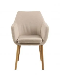 Armlehnstuhl Nora mit Holzbeinen, B 58 x T 58 cm -Esszimmer Verkäufe Armlehnstuhl Nora mit Holzbeinen 3