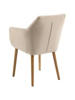 Armlehnstuhl Nora mit Holzbeinen, B 58 x T 58 cm -Esszimmer Verkäufe Armlehnstuhl Nora mit Holzbeinen 4