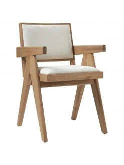 Westwing Collection Armlehnstuhl Sissi mit Polsterung, B 58 x T 52 cm