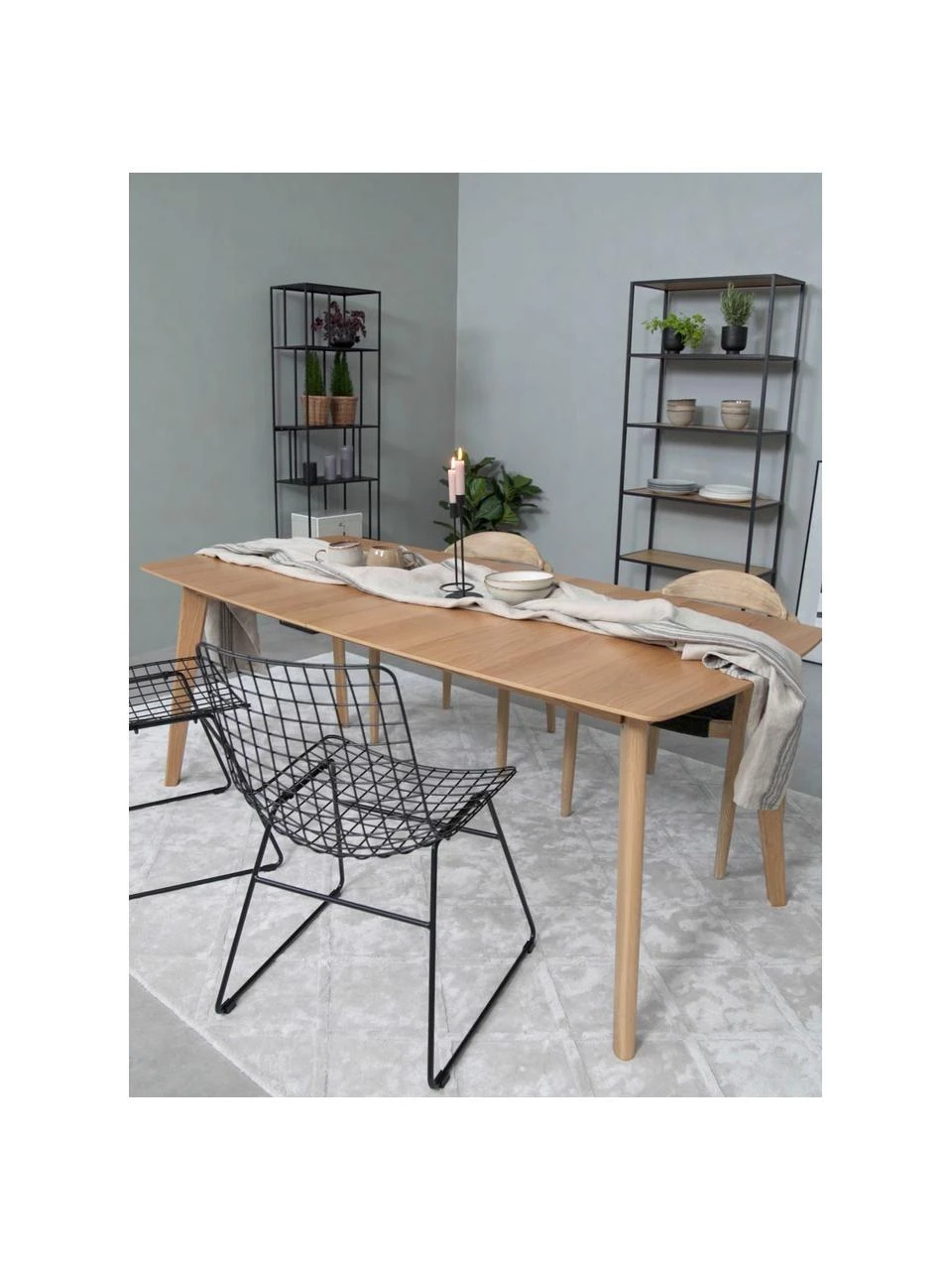 Rowico Ausziehbarer Esstisch Cirrus, 190 - 235 x 90 cm, B 190 bis 235 x T 90 cm 4 Rowico Ausziehbarer Esstisch Cirrus, 190 - 235 x 90 cm, B 190 bis 235 x T 90 cm – Bild 2