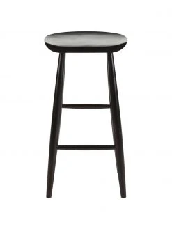 Westwing Collection Barhocker Nino aus Mangoholz in Schwarz, B 40 x H 78 cm -Esszimmer Verkäufe Barhocker Nino aus Mangoholz in Schwarz 5