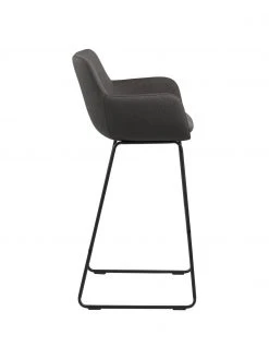 Barstühle Lisa in Grau, 2 Stück, B 52 x H 100 cm -Esszimmer Verkäufe Barstuhle Lisa in Grau 2 Stuck 4