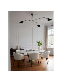 Westwing Collection Boucl&eacute;-Armlehnstuhl Celia in modernem Design, B 57 x T 62 cm -Esszimmer Verkäufe Boucle Armlehnstuhl Celia in modernem Design 2