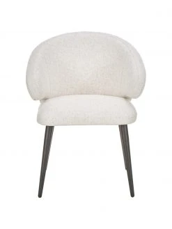 Westwing Collection Boucl&eacute;-Armlehnstuhl Celia in modernem Design, B 57 x T 62 cm -Esszimmer Verkäufe Boucle Armlehnstuhl Celia in modernem Design 4