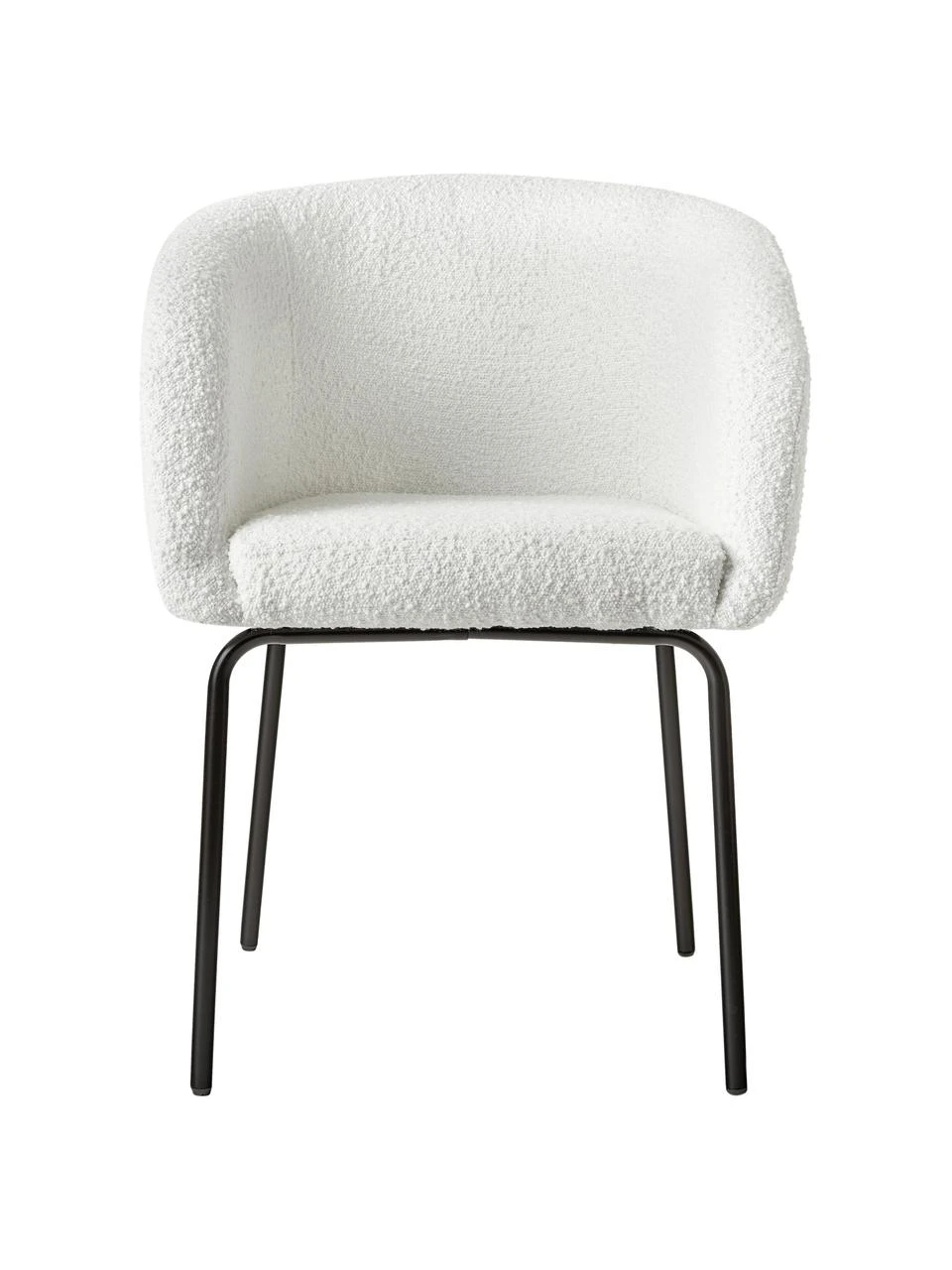 Westwing Collection Bouclé-Armlehnstühle Alani in Weiß, 2 Stück, B 58 x H 78 cm 8 Westwing Collection Bouclé-Armlehnstühle Alani in Weiß, 2 Stück, B 58 x H 78 cm – Bild 6