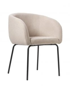 Westwing Collection Bouclé-Cocktailsessel Alani in Beige, B 51 x H 78 cm