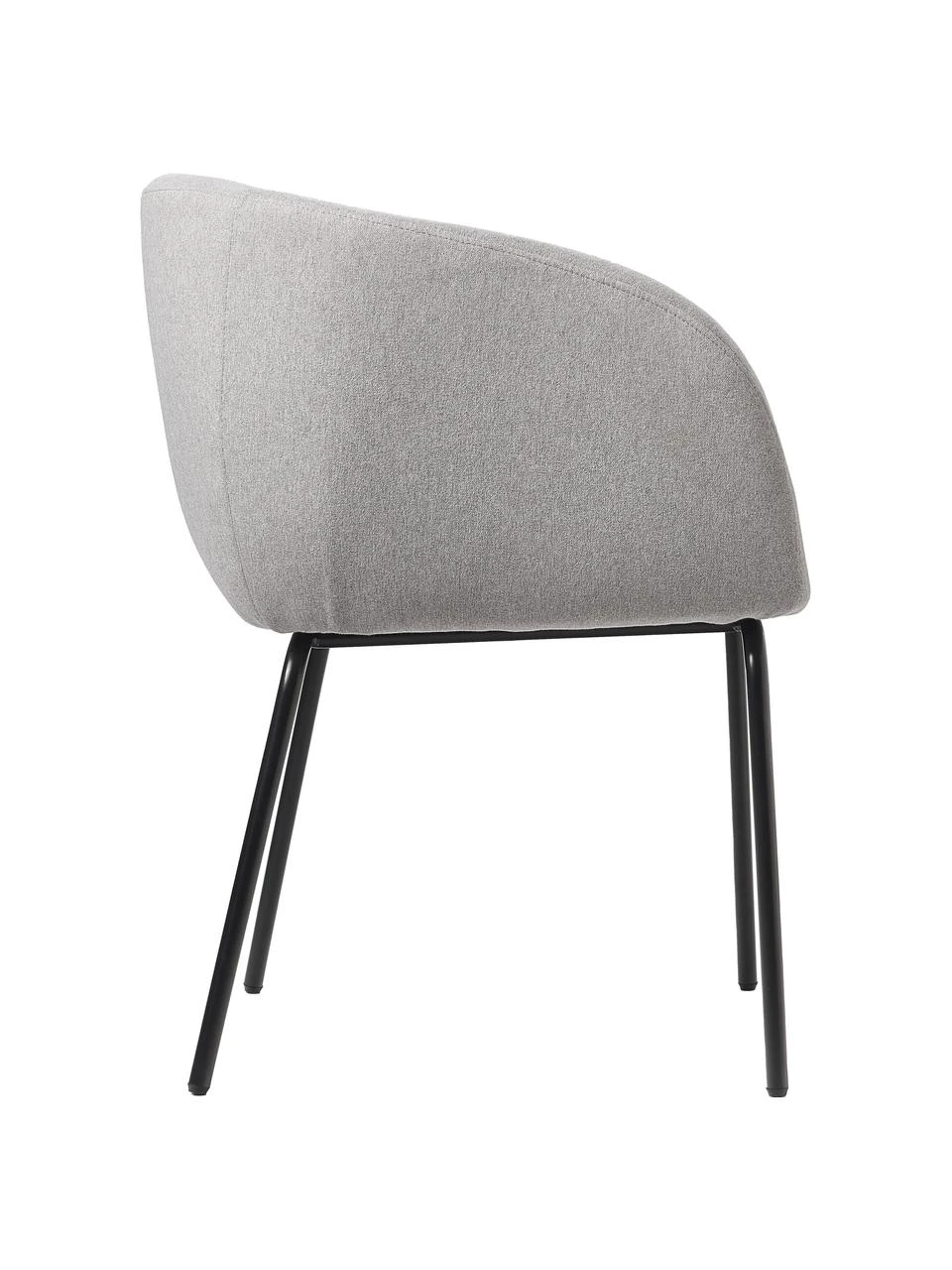 Westwing Collection Bouclé-Cocktailsessel Alani in Hellgrau, B 51 x H 78 cm 7 Westwing Collection Bouclé-Cocktailsessel Alani in Hellgrau, B 51 x H 78 cm – Bild 5