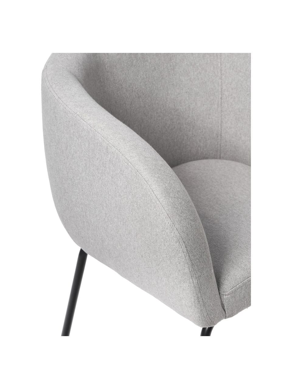 Westwing Collection Bouclé-Cocktailsessel Alani in Hellgrau, B 51 x H 78 cm 8 Westwing Collection Bouclé-Cocktailsessel Alani in Hellgrau, B 51 x H 78 cm – Bild 6