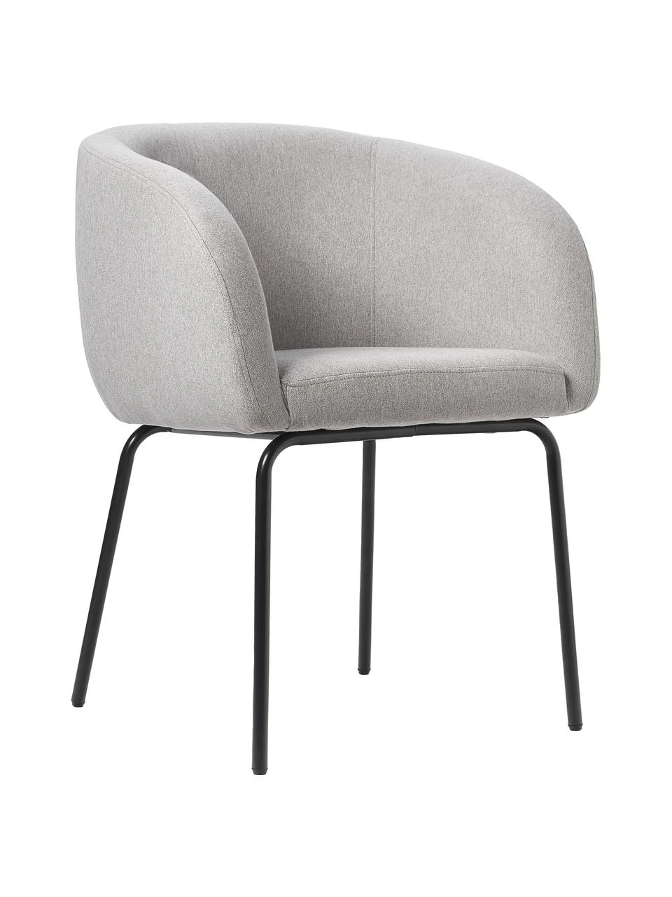 Westwing Collection Bouclé-Cocktailsessel Alani in Hellgrau, B 51 x H 78 cm 3 Westwing Collection Bouclé-Cocktailsessel Alani in Hellgrau, B 51 x H 78 cm