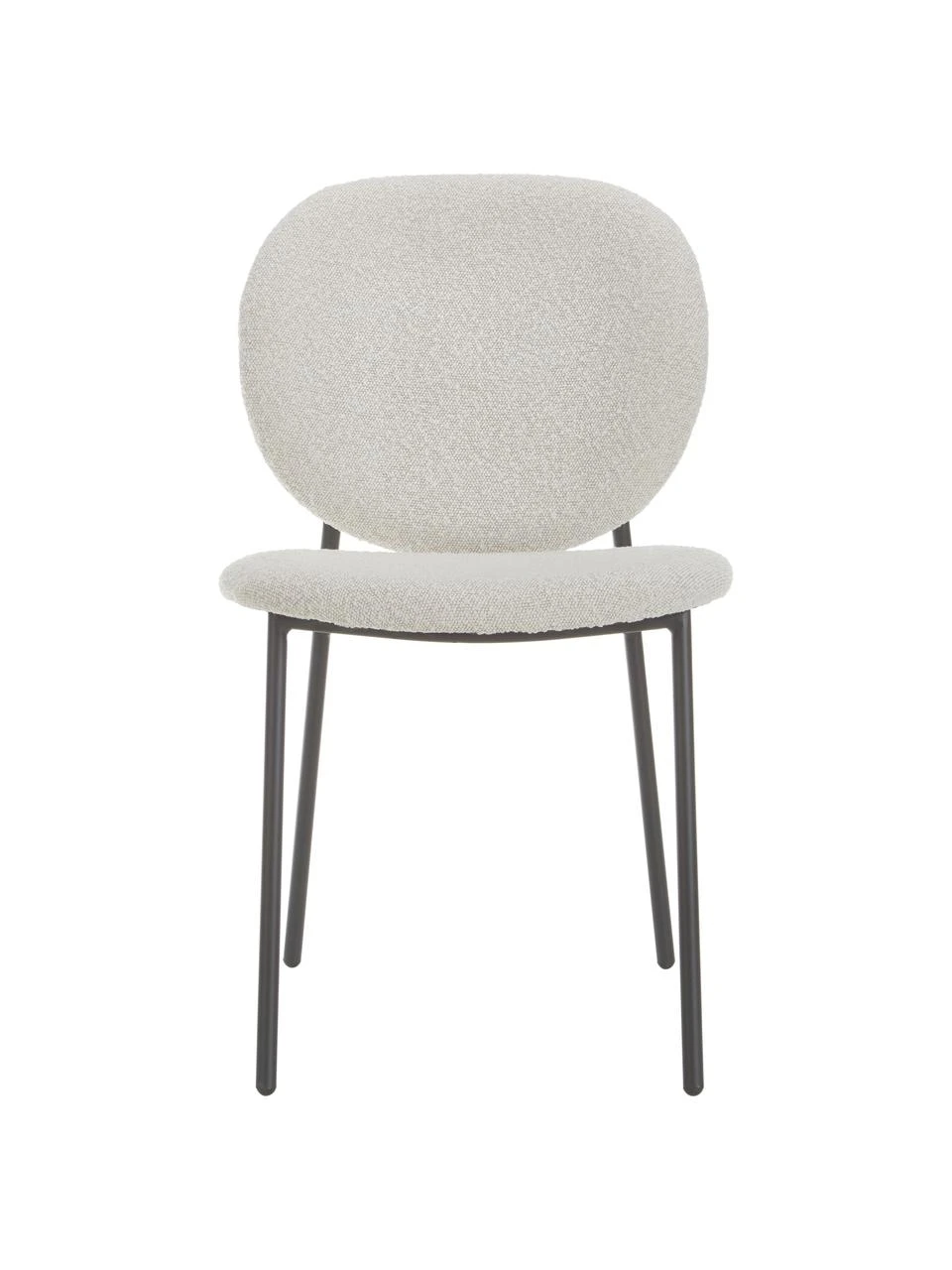 Westwing Collection Bouclé-Polsterstühle Ulrica in Cremeweiß, 2 Stück, B 47 x T 61 cm 7 Westwing Collection Bouclé-Polsterstühle Ulrica in Cremeweiß, 2 Stück, B 47 x T 61 cm – Bild 5