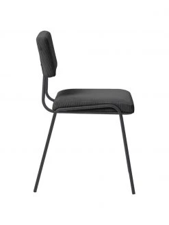 Westwing Collection Cord-Polsterstühle Mats in Grau, 2 Stück, B 50 x H 80 cm -Esszimmer Verkäufe Cord Polsterstuhle Mats in Grau 2 Stuck 4