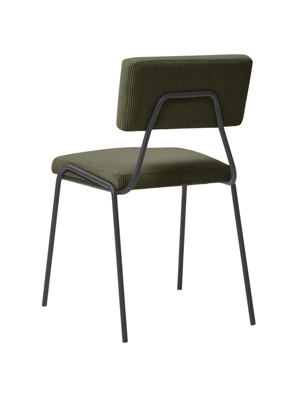 Westwing Collection Cord-Polsterstühle Mats in Grün, 2 Stück, B 50 x H 80 cm 8 Westwing Collection Cord-Polsterstühle Mats in Grün, 2 Stück, B 50 x H 80 cm – Bild 6
