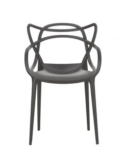 Kartell Design Armlehnst&uuml;hle Masters in Schwarz, 2 St&uuml;ck, B 57 x T 47 cm -Esszimmer Verkäufe Design Armlehnstuhle Masters in Schwarz 2 Stuck 4