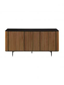 Design-Sideboard Linea mit T&uuml;ren und Eichenholzfurnier, B 159 x H 74 cm -Esszimmer Verkäufe Design Sideboard Linea mit Turen und Eichenholzfurnier 3