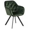 Drehbarer Samt-Armlehnstuhl Lucie in Grün, B 58 x T 62 cm 1 Drehbarer Samt-Armlehnstuhl Lucie in Grün, B 58 x T 62 cm -Esszimmer Verkäufe Drehbarer Samt Armlehnstuhl Lucie in Grun