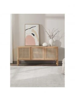 Westwing Collection Eichenholz-Sideboard Jolie mit Wiener Geflecht, B 160 x H 75 cm -Esszimmer Verkäufe Eichenholz Sideboard Jolie mit Wiener Geflecht 2