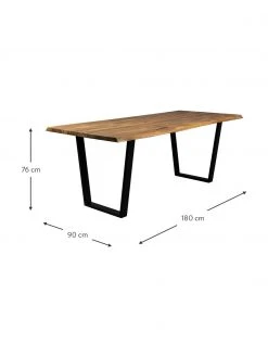 Dutchbone Esstisch Aka aus Akazienholz, in verschiedenen Größen, B 180 x T 90 cm -Esszimmer Verkäufe Esstisch Aka aus Akazienholz in verschiedenen Grossen 2