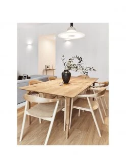 Westwing Collection Esstisch Archie aus Eichenholz, in verschiedenen Gr&ouml;&szlig;en, B 180 x T 90 cm -Esszimmer Verkäufe Esstisch Archie aus Eichenholz in verschiedenen Grossen 8