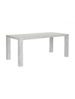 Westwing Collection Esstisch Carl in Marmoroptik, 180 x 90 cm, B 180 x T 90 cm