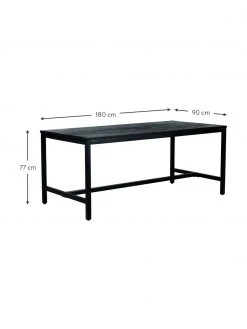 Westwing Collection Esstisch Raw aus Mangoholz, 180 x 90 cm, B 180 x T 90 cm -Esszimmer Verkäufe Esstisch Raw aus Mangoholz 180 x 90 cm 3