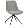 Rowico Gepolsterte Drehstühle Rossport in Grau mit Metall-Beinen, 2 Stück, B 52 x T 58 cm 2 Rowico Gepolsterte Drehstühle Rossport in Grau mit Metall-Beinen, 2 Stück, B 52 x T 58 cm -Esszimmer Verkäufe Gepolsterte Drehstuhle Rossport in Grau mit Metall Beinen 2 Stuck