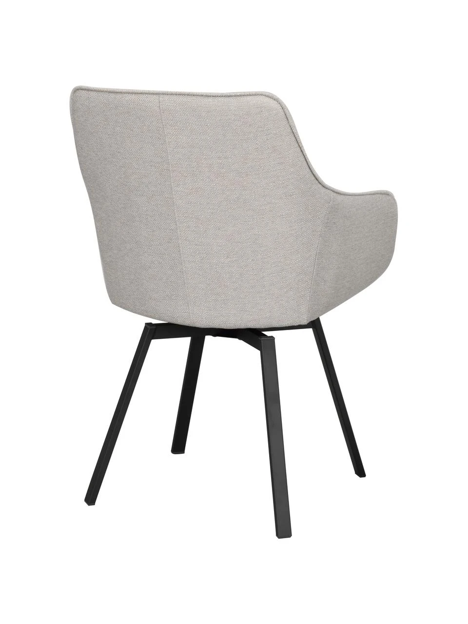 Rowico Gepolsterter Armlehndrehstuhl Alison in Greige mit Metall-Beinen, B 58 x T 59 cm 8 Rowico Gepolsterter Armlehndrehstuhl Alison in Greige mit Metall-Beinen, B 58 x T 59 cm – Bild 6