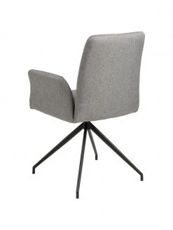 Gepolsterter Drehstuhl Naya in Grau, B 59 x T 59 cm -Esszimmer Verkäufe Gepolsterter Drehstuhl Naya in Grau 4
