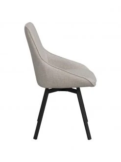 Rowico Gepolsteter Drehstuhl Alison in Greige mit Metall-Beinen, B 51 x T 57 cm 11 Rowico Gepolsteter Drehstuhl Alison in Greige mit Metall-Beinen, B 51 x T 57 cm -Esszimmer Verkäufe Gepolsteter Drehstuhl Alison in Greige mit Metall Beinen 3