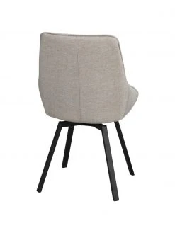 Rowico Gepolsteter Drehstuhl Alison in Greige mit Metall-Beinen, B 51 x T 57 cm 12 Rowico Gepolsteter Drehstuhl Alison in Greige mit Metall-Beinen, B 51 x T 57 cm -Esszimmer Verkäufe Gepolsteter Drehstuhl Alison in Greige mit Metall Beinen 4