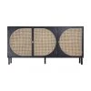 HKliving Handgemachtes Sideboard Lizzie aus Sungkai-Holz mit Wiener-Geflecht, B 160 x H 81 cm -Esszimmer Verkäufe Handgemachtes Sideboard Lizzie aus Sungkai Holz mit Wiener Geflecht