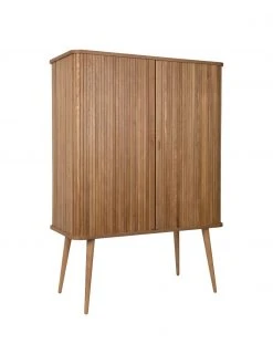 Zuiver Highboard Barbier mit Schiebetür und geriffelter Front, B 100 x H 140 cm