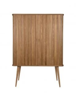 Zuiver Highboard Barbier mit Schiebet&uuml;r und geriffelter Front, B 100 x H 140 cm -Esszimmer Verkäufe Highboard Barbier mit Schiebetur und geriffelter Front 3