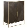 Westwing Collection Highboard Harry aus massivem Mangoholz, B 100 x H 120 cm -Esszimmer Verkäufe Highboard Harry aus massivem Mangoholz