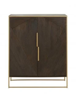 Westwing Collection Highboard Harry aus massivem Mangoholz, B 100 x H 120 cm 10 Westwing Collection Highboard Harry aus massivem Mangoholz, B 100 x H 120 cm -Esszimmer Verkäufe Highboard Harry aus massivem Mangoholz 2