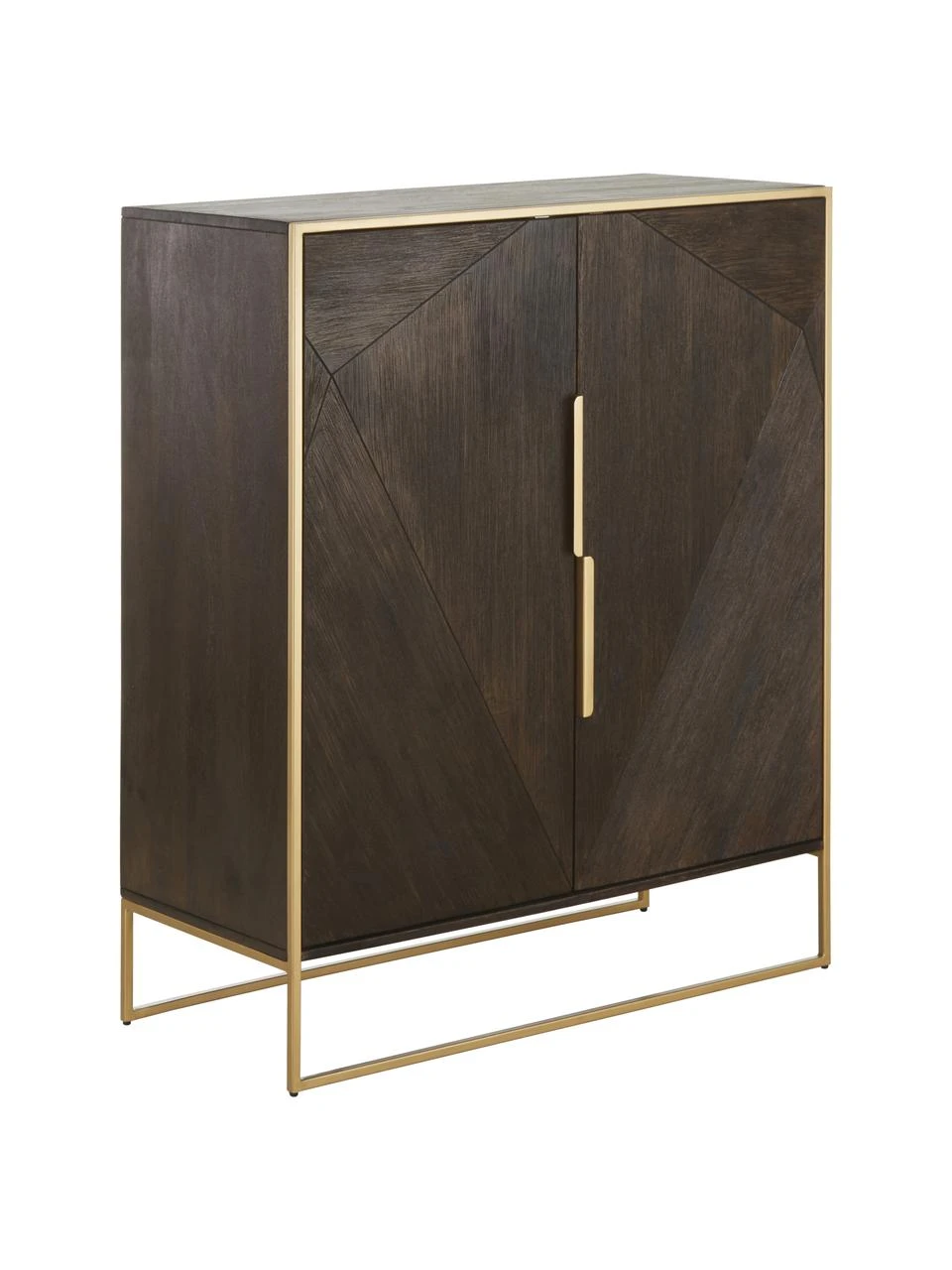 Westwing Collection Highboard Harry aus massivem Mangoholz, B 100 x H 120 cm 3 Westwing Collection Highboard Harry aus massivem Mangoholz, B 100 x H 120 cm