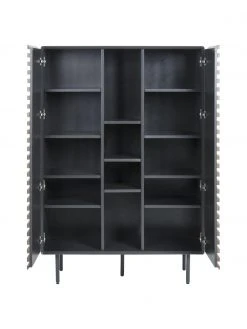 Highboard Kesia mit Walnussfurnier, B 105 x H 155 cm 12 Highboard Kesia mit Walnussfurnier, B 105 x H 155 cm -Esszimmer Verkäufe Highboard Kesia mit Walnussfurnier 4