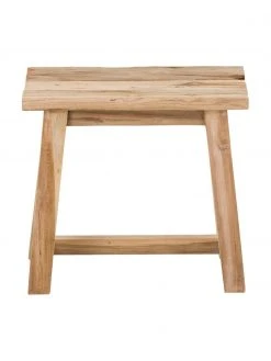 Hocker Lawas aus Teakholz, B 50 x H 46 cm