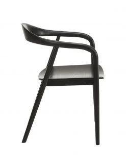 Westwing Collection Holz-Armlehnstuhl Angelina in Schwarz, B 57 x H 80 cm 13 Westwing Collection Holz-Armlehnstuhl Angelina in Schwarz, B 57 x H 80 cm -Esszimmer Verkäufe Holz Armlehnstuhl Angelina in Schwarz 5