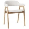 Westwing Collection Holz-Armlehnstuhl Santiano mit Polsterung, B 58 x T 58 cm -Esszimmer Verkäufe Holz Armlehnstuhl Santiano mit Polsterung