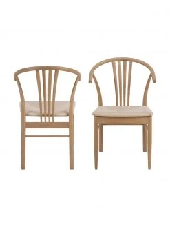 Holz-Armlehnstuhl York mit Binsengeflecht, B 54 x T 54 cm -Esszimmer Verkäufe Holz Armlehnstuhl York mit Binsengeflecht 3