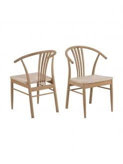 Holz-Armlehnstuhl York mit Binsengeflecht, B 54 x T 54 cm -Esszimmer Verkäufe Holz Armlehnstuhl York mit Binsengeflecht 5