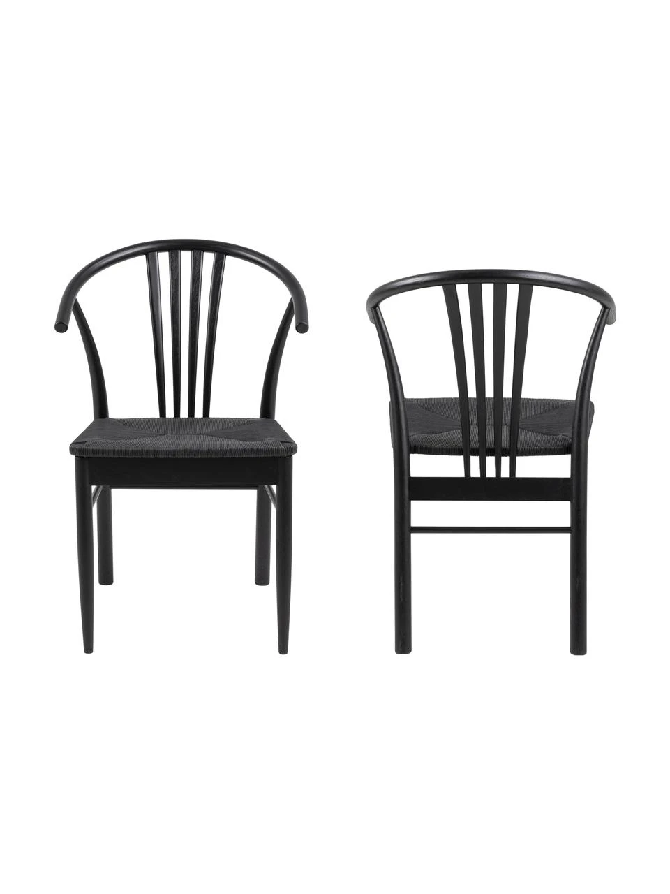 Holz-Armlehnstuhl York mit Binsengeflecht, B 54 x T 54 cm 6 Holz-Armlehnstuhl York mit Binsengeflecht, B 54 x T 54 cm – Bild 4