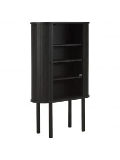 Westwing Collection Holz-Highboard Calary mit geriffelter Front, B 75 x H 130 cm -Esszimmer Verkäufe Holz Highboard Calary mit geriffelter Front 10