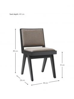Westwing Collection Holzstuhl Sissi mit Polsterung, B 46 x T 56 cm -Esszimmer Verkäufe Holzstuhl Sissi mit Polsterung 10