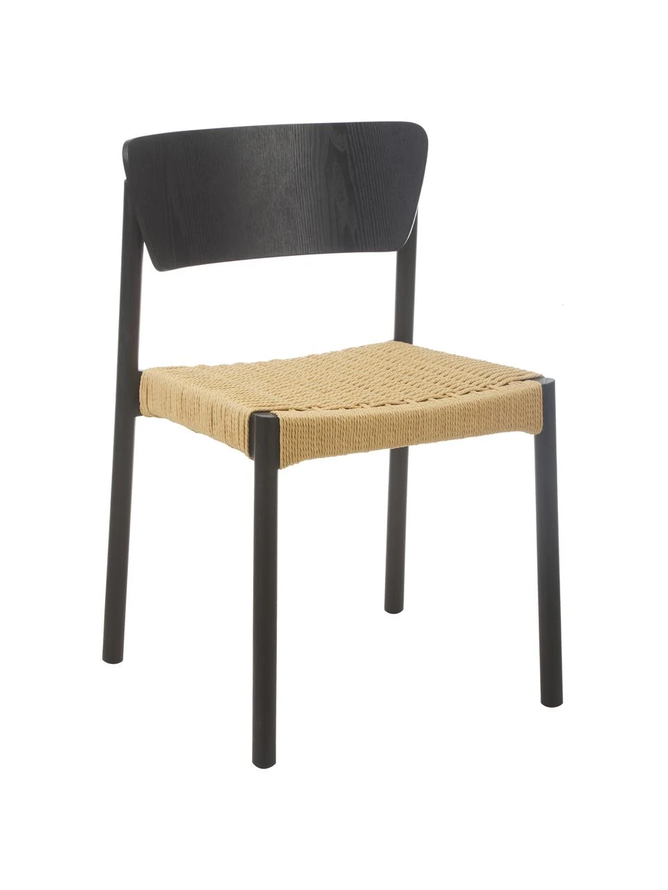 Westwing Collection Holzstühle Danny mit Rattan-Sitzfläche, 2 Stück, B 52 x T 51 cm 3 Westwing Collection Holzstühle Danny mit Rattan-Sitzfläche, 2 Stück, B 52 x T 51 cm