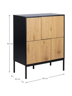 Kommode Seaford aus Holz und Metall, B 80 x H 103 cm -Esszimmer Verkäufe Kommode Seaford aus Holz und Metall 2