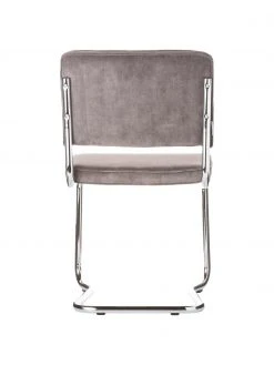 Zuiver Kordsamt-Freischwinger Kink in Grau, B 48 x T 48 cm -Esszimmer Verkäufe Kordsamt Freischwinger Kink in Grau 4